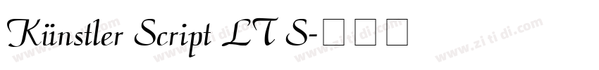 Künstler Script LT S字体转换
